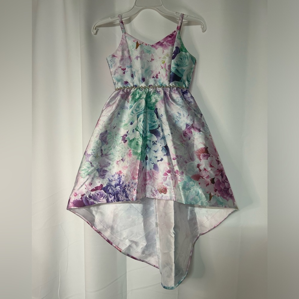 Rare Editions Floral High-Low Dress - Multicolor